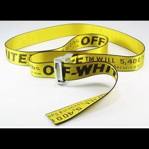 Yellow off-white Unisex Belt 200cm